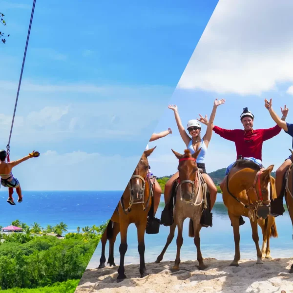Extreme Zip Line & Horseback Adventure at Mahogany Bay